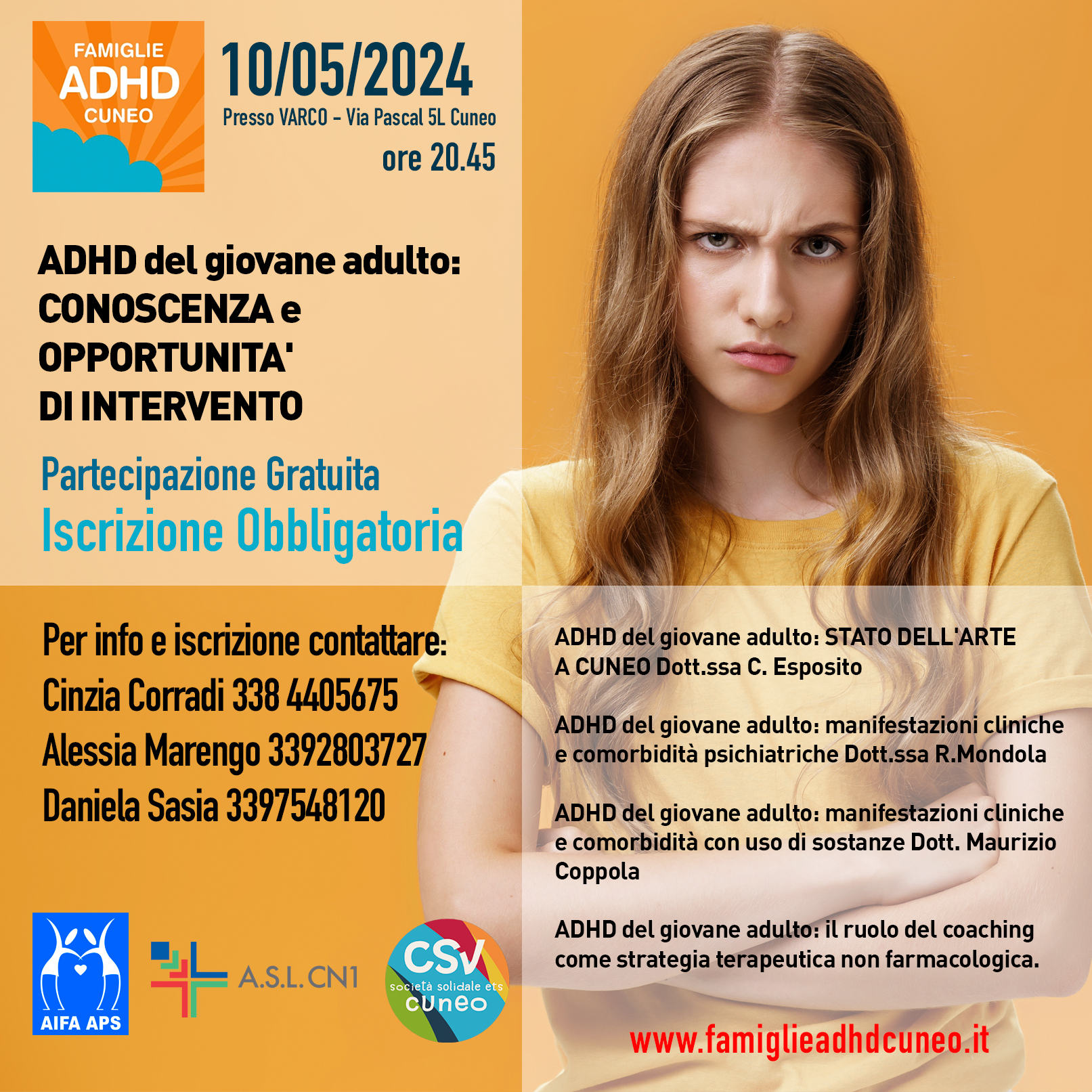 ADHD del giovane adulto:  CONOSCENZA e  OPPORTUNITA'  DI INTERVENTO